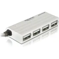 DeLOCK 87445 USB-hubb 4 Port USB-A USB 2.0 480 MBit/s Vit HUB USB 2.0 - Hub - 4 x USB 2.0 - Desktop