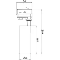 Deko-light Lucea 10 707116 Högvolt-skensystem 3-fasig LED fast installerad 10 W LED EEK: F (A - G) Alarmvitt (RAL 9016)
