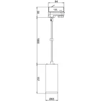 Deko-light Lucea 10 707124 Pendellampa LED fast installerad 10 W LED EEK: F (A - G) Alarmvitt (RAL 9016)