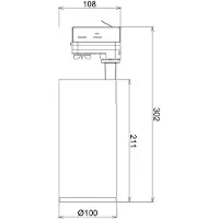Deko-light Lucea 30 707122 Högvolt-skensystem LED fast installerad 30 W LED EEK: F (A - G) Alarmvitt (RAL 9016)