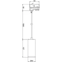 Deko-light LED-pendellampa Lucea 3-fas 10W svart Lucea, dimbar, Svart, Hall, Aluminium / grå / zink, Modern