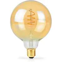 Nedis LED Glödlampa E27 | G125 | 3.8 W | 250 lm | 2100 | Dimbar | Extra varm vit | Retrostil | 1 st.
