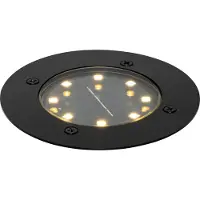 QAZQA Modern markbelysning svart inkl LED IP65 solcellsdriven - Terry