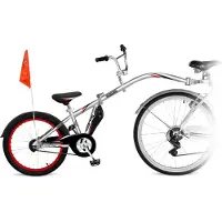 WeeRide cykelvagn Co-Pilot silver