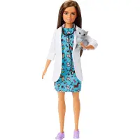Barbie Métiers Vétérinaire blå