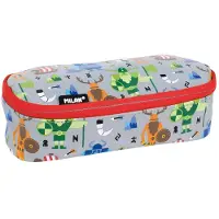 Milan Oval Pencil Case Vikings Special Series Grå Man