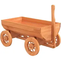 vidaXL Dekorativ vagn 70x43x54 cm Massivt granträ