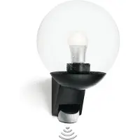 Steinel L 585 S 005535 Utomhusväggbelysning med rörelsedetektor Lågenergilampa, LED E27 60 W Svart