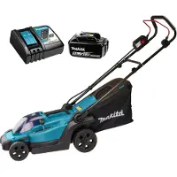Makita DLM330RT gräsklippare Handgräsklippare Batteri Svart, Blå