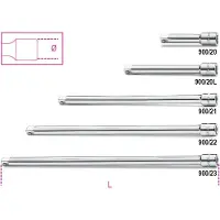 Beta Utensili 250 Mm Male/female 1/4 Förlängare För Ramnyckel