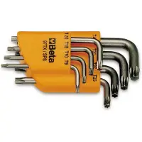 Beta Torx T9/t10/t15/t20/t25/t27/t30/t40 Skiftnyckel 8 Bitar