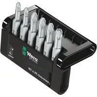 Wera Mini-Check PZ, 50 mm 05056471001 Bit-Set 6 delar Stjärnspår Pozidriv