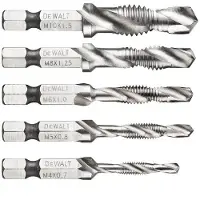DeWalt Slagsäkra borrgängtappar M4 M5 M6 M8 M10 (5-pack) DT50060-QZ