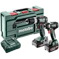 Metabones Metabo BSLBL+SSD200LTBL - sladdlös slagborr-/skruvdragare, sladdlös slagverktyg inkl. batteri, inkl. laddare (685199000)