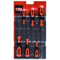Bahco Set Med 6 Slitsade Och Phillips-skruvmejslar Med Gummigrepp-ph1ph2 5.5-6.5 Mm 3-4 Mm