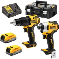 DeWalt DCK2062E2T-QW combokit med motordrivna verktyg Batteri