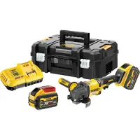 DeWalt Vinkelslip DCG418X2-QW; 54 V; 2x9,0 Ah batt.