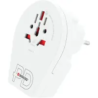 Skross 1.500290, Typ F, Universal, Typ B, Typ A, Typ B, Typ C, Typ G (UK), Typ I (AU), Typ J (CH), Typ L (IT), Typ N (BR), 100 - 250 V, 50 - 60 hz
