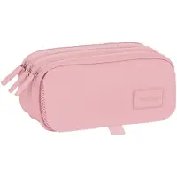 Safta Basic Big Triple Basic Pencil Case Rosa Man