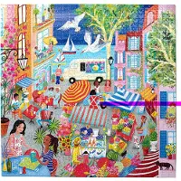 Eeboo : Piece and Love Marketplace i Frankrike 1000 Piece Square Vuxen Piece Puzzle 23 " X 23 " Nr den r klar med robusta pusselbitar fr ldr