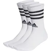 Adidas 3-Stripes Cushioned Sportswear Crew Socks 3-Pairs White/Black