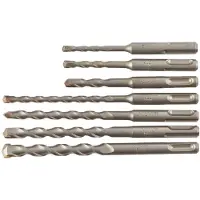 Milwaukee 10-delar borrsats 4932471244; SDS-Plus; 5-12 mm; 7 st.