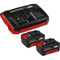 Einhell 4512112 Power X-Change PXC-Starter-Kit 2x 4,0Ah & Twincharger Kit Verktygsbatteri och laddare 18 V 4 Ah Li-Ion