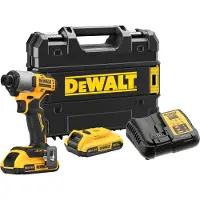 DeWalt DCF840D2T-QW skruvdragare och slagskruvmejsel 3200 RPM Svart, Gul