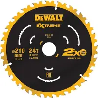 DeWalt DT20432-QZ DT20432-QZ Cirkelsågblad 210 x 30 x 2.4 mm Antal tänder (per tum): 24 1 st