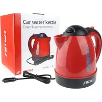 Amio bilkåpa/automobilisk vattenkokare 1000 ml 12V 150 W - röd