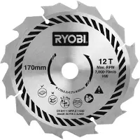 Ryobi Sågklinga för trä ; 170x2,2x20 mm; Z12