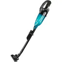 Makita DCL284FZB, 2-in-1 stick vacuum, Svart, Turkosblå, Rektangulär, Torr, 3 År, Mekanisk