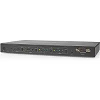 Nedis Vmat3494at Hdmi-matrisswitch 4x4 4xhdmi In Till 4xhdmi Ut Rs232 4k Fjärrkontroll Metall 60hz