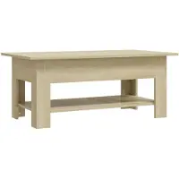 vidaXL Soffbord sonoma-ek 102x55x42 cm spånskiva