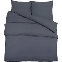 vidaXL Bäddset antracit 240x220 cm lätt mikrofiber