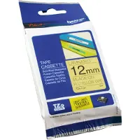 Brother Etiketter TZe, TZ TZe-C31 Plast Bandfärg: Signal-gul Skriftfärg:Svart 12 mm 5 m