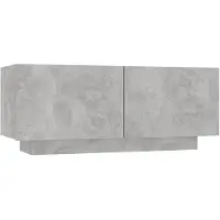 vidaXL Tv-bänk betonggrå 100x35x40 cm konstruerat trä