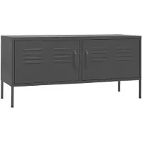 vidaXL Tv-bänk antracit 105x35x50 cm stål