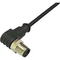 Bkl Electronic 2702027 Sensor/ställdon-anslutningskabel M12 Kontakt hane vinklad 2 m Antal poler (RJ): 3 1 st