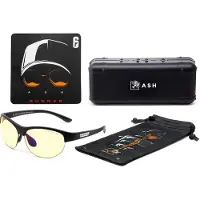 Gunnar Optiks GUNNAR 6-Siege Ash Edition Natural-Focus - Glasögon - för spelande - halvfelg - ram: onyx - objektiv: amber-react