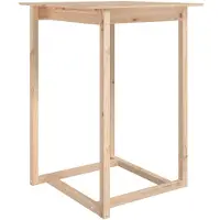 vidaXL Barbord 80x80x110 cm massiv furu