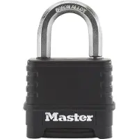 Master Lock P55996 Hänglås 56 mm Svart Kombination