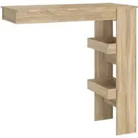 vidaXL Barbord väggmonterat sonoma-ek 102x45x103,5 cm konstruerat trä