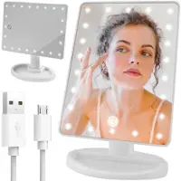 Otego Makeup spejl med LED lys - Justerbart -