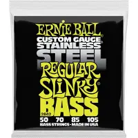 Ernie Ball Regular Slinky rostfritt stl basgitarrstrngar 50-105 gauge (P02842)