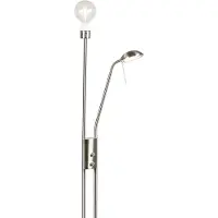 QAZQA Modern golvlampa i stål dimbar - Luxor