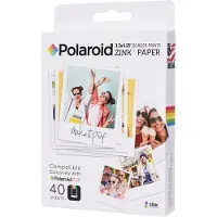Polaroid Zink 3,5 x 4,25 tum Premium Zink Utskriftsfotopapper (40 Ark) Kompatibelt med POP