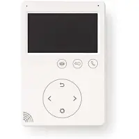 24.Se Porttelefonmonitor med 2-vägs kommunikation och färgskärm, 4,3 tum - vit