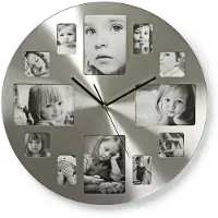 Nedis Väggklocka | Diameter: 400 mm | Metall | Silver