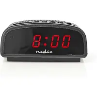Nedis Digital skrivbords alarmklocka | LED | Snooze-funktion | Svart